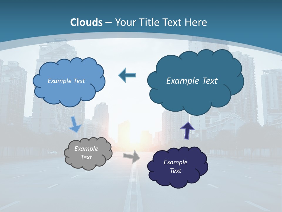 Highway Cloud Automotive PowerPoint Template