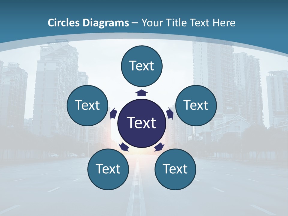 Highway Cloud Automotive PowerPoint Template