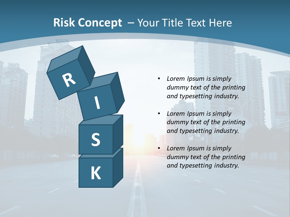 Highway Cloud Automotive PowerPoint Template