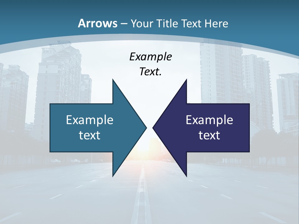 Highway Cloud Automotive PowerPoint Template