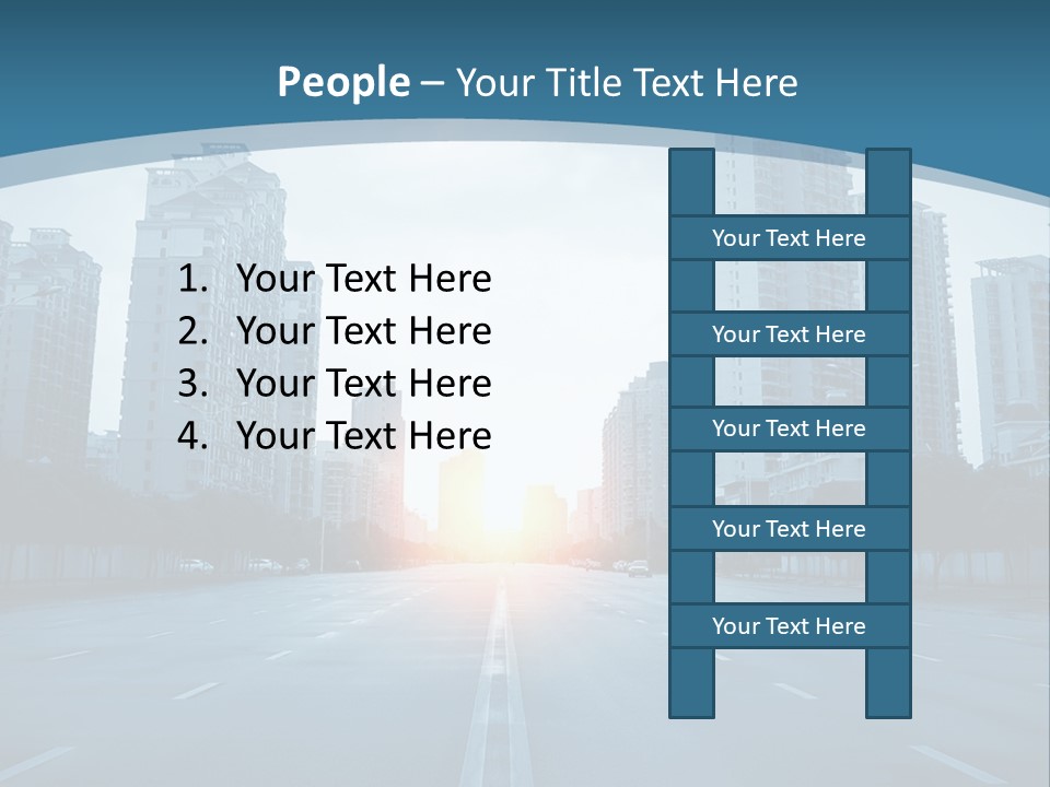 Highway Cloud Automotive PowerPoint Template