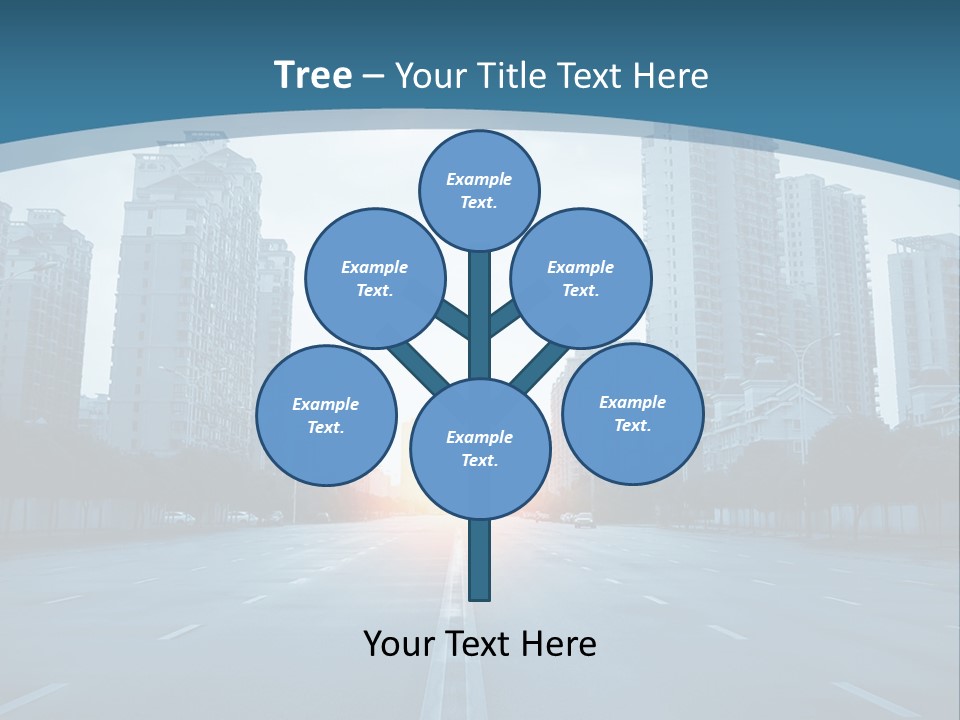Highway Cloud Automotive PowerPoint Template