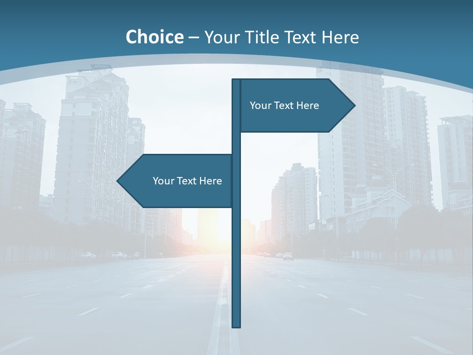 Highway Cloud Automotive PowerPoint Template