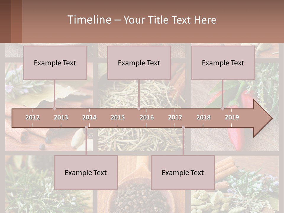 Table Peppercorns Peas PowerPoint Template