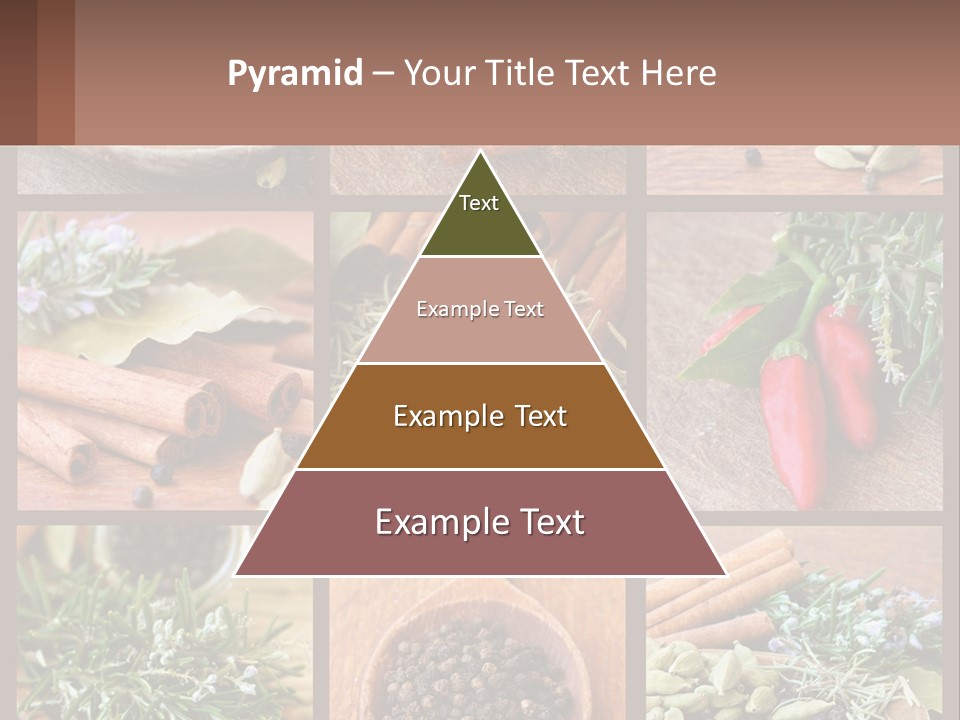 Table Peppercorns Peas PowerPoint Template