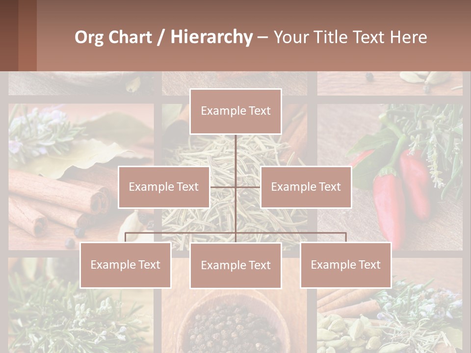 Table Peppercorns Peas PowerPoint Template