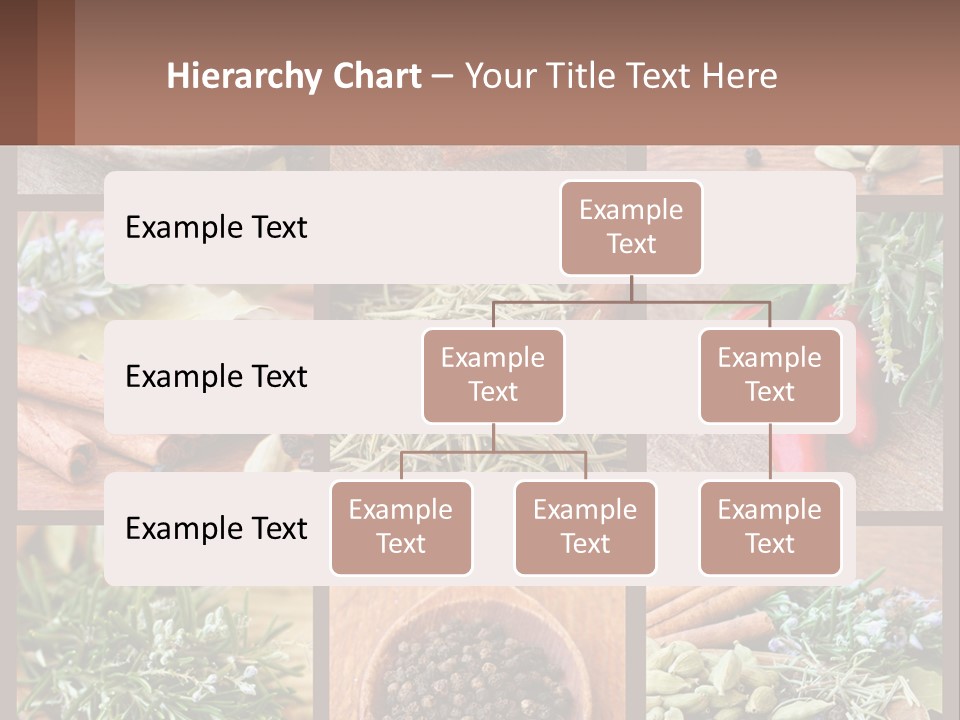 Table Peppercorns Peas PowerPoint Template