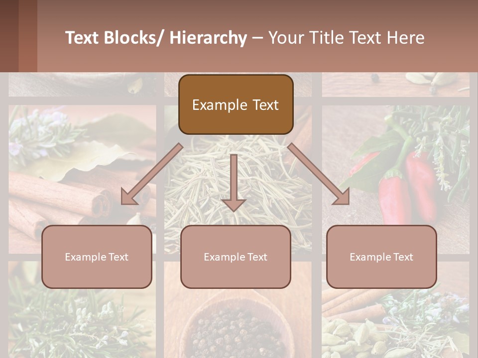 Table Peppercorns Peas PowerPoint Template