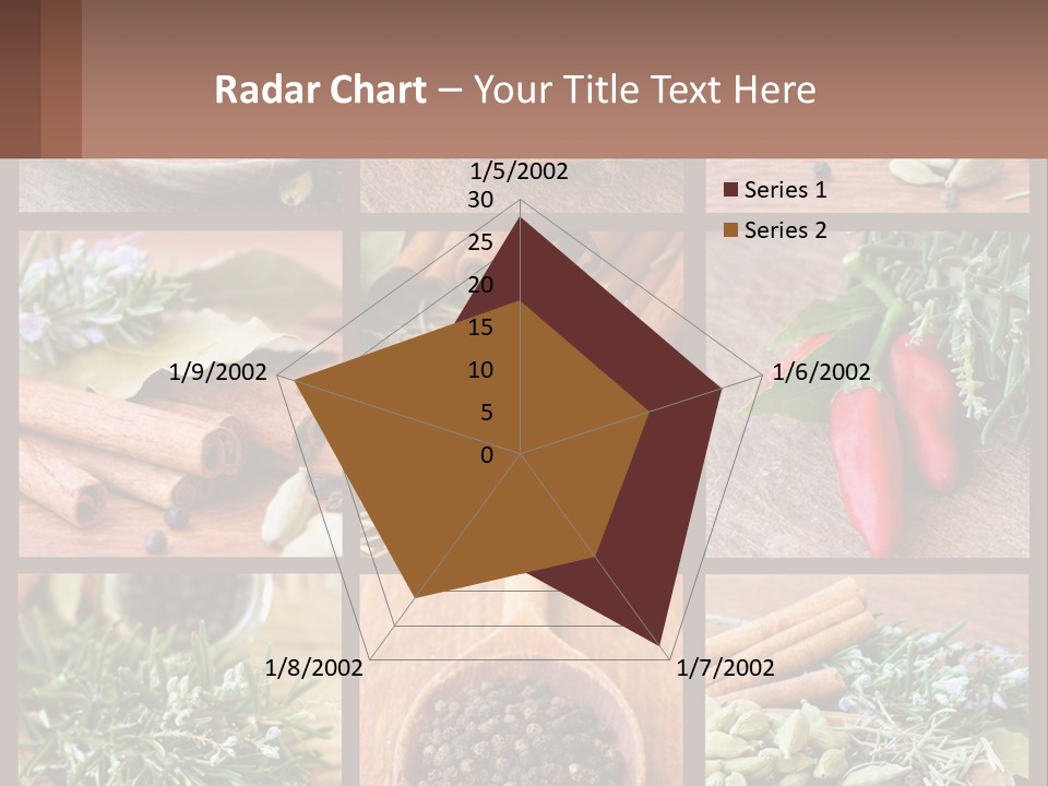 Table Peppercorns Peas PowerPoint Template