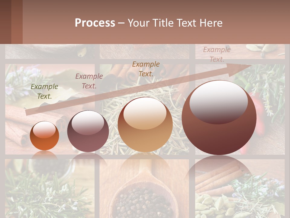 Table Peppercorns Peas PowerPoint Template