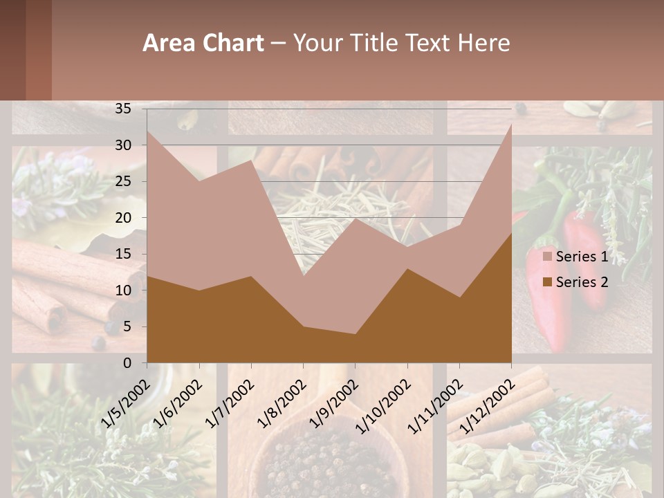 Table Peppercorns Peas PowerPoint Template