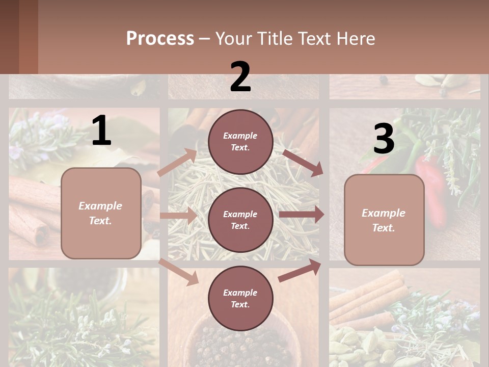 Table Peppercorns Peas PowerPoint Template