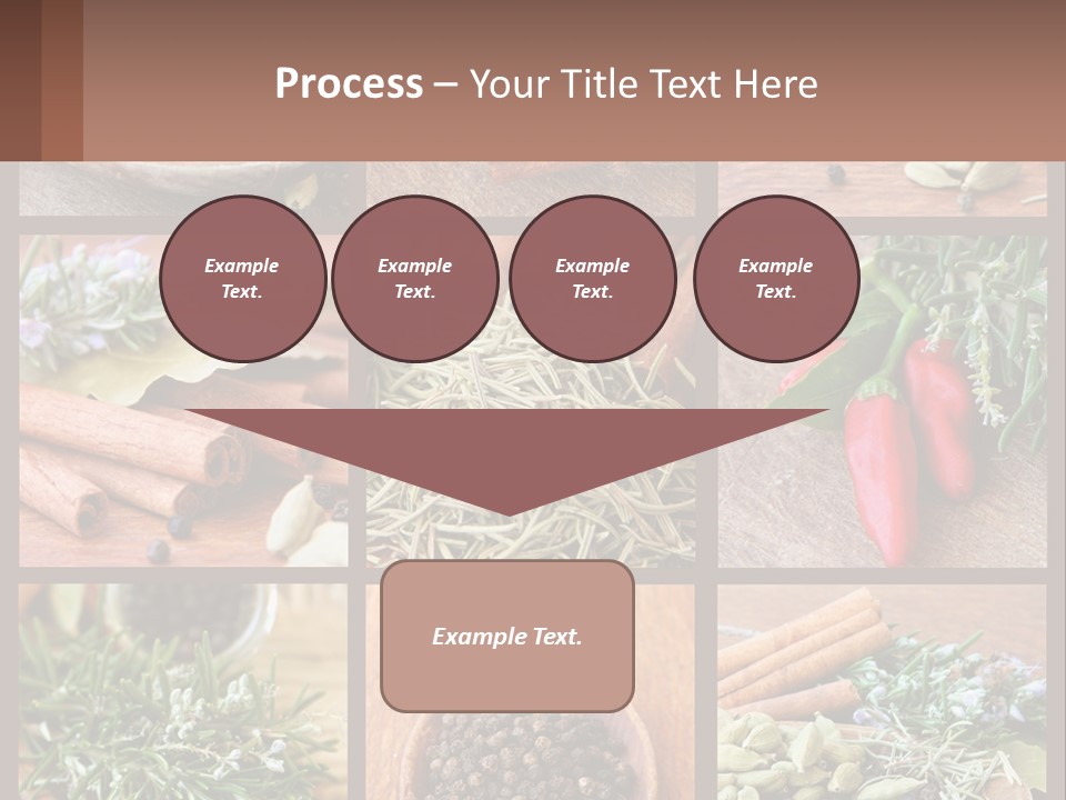 Table Peppercorns Peas PowerPoint Template