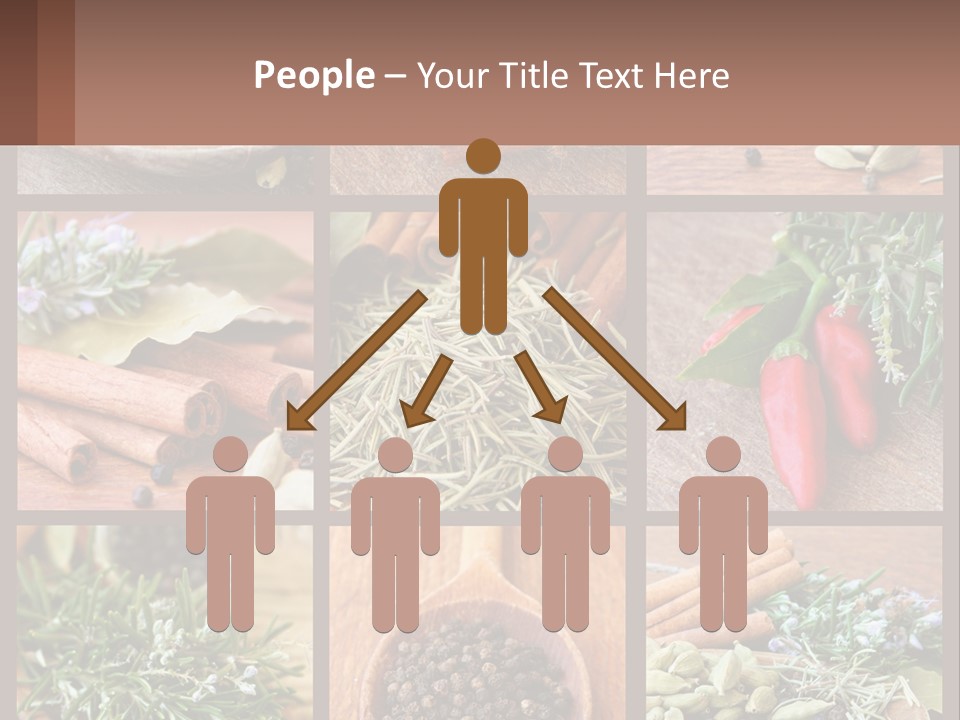 Table Peppercorns Peas PowerPoint Template