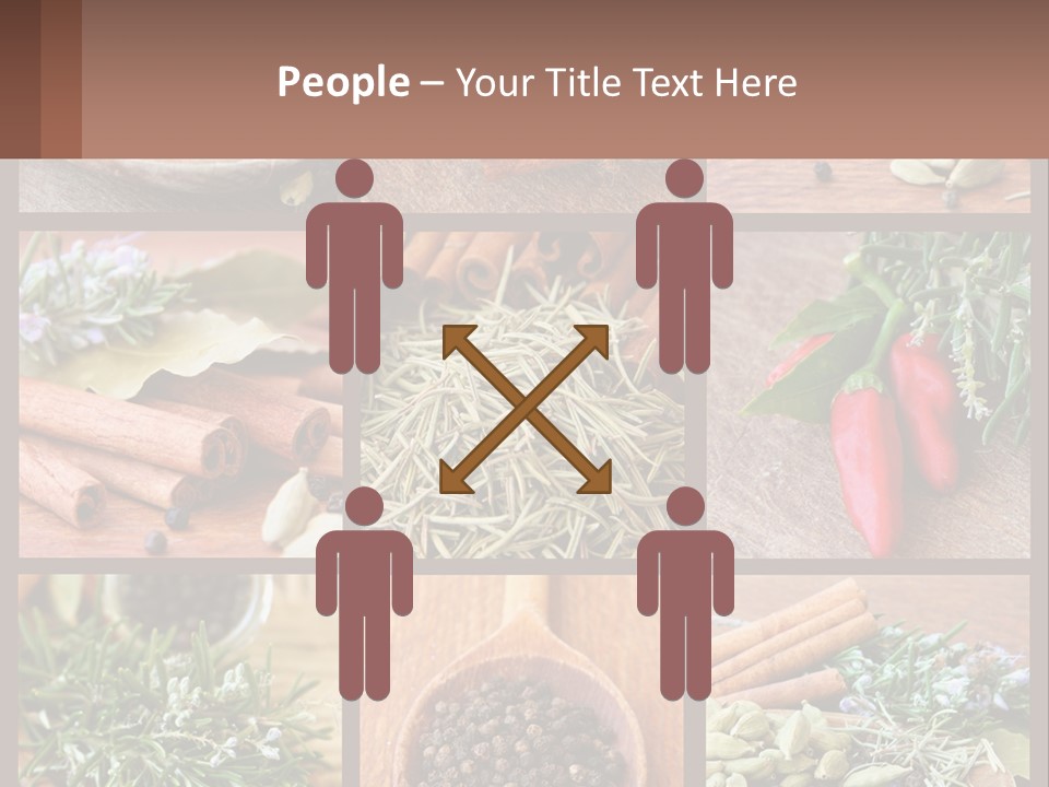 Table Peppercorns Peas PowerPoint Template