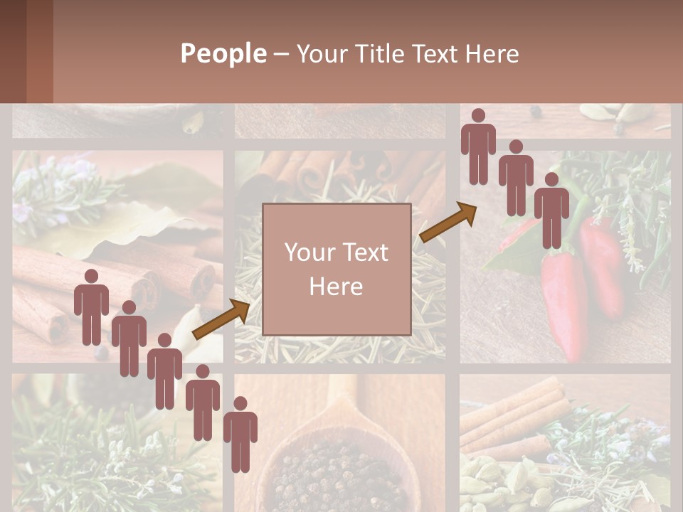 Table Peppercorns Peas PowerPoint Template