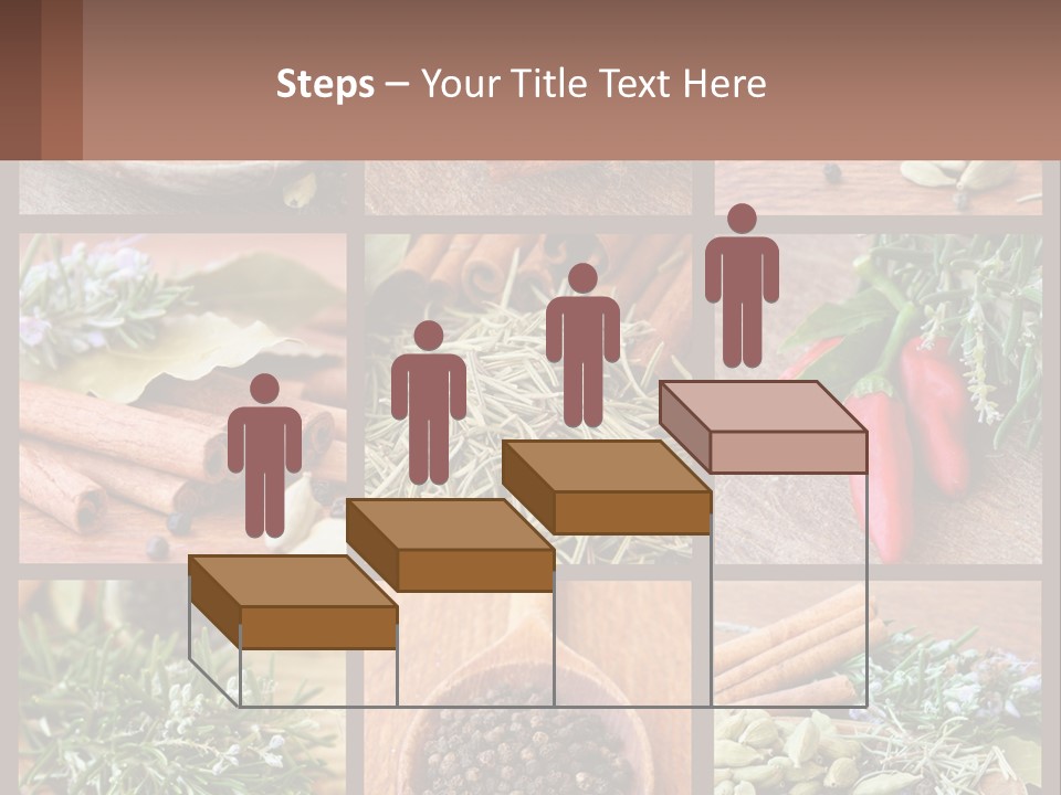 Table Peppercorns Peas PowerPoint Template