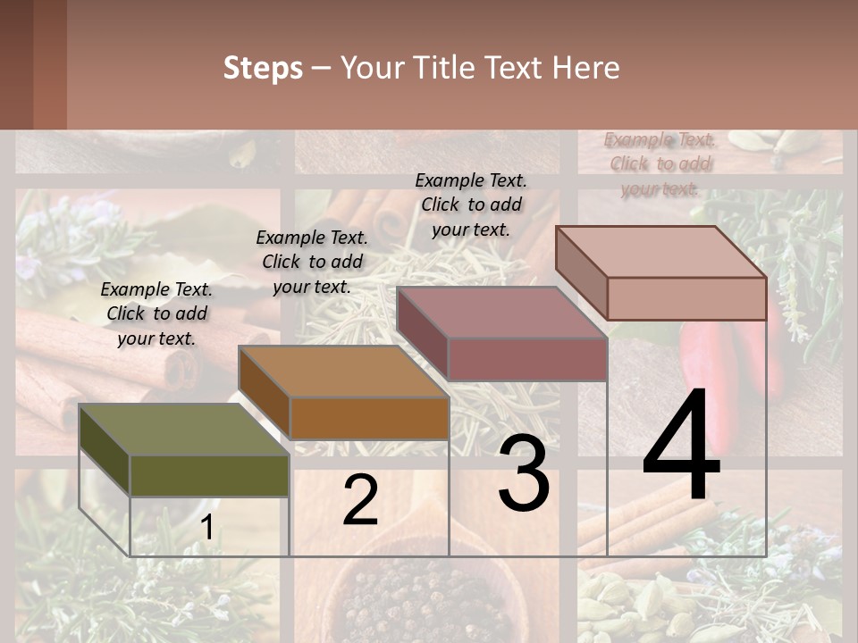 Table Peppercorns Peas PowerPoint Template