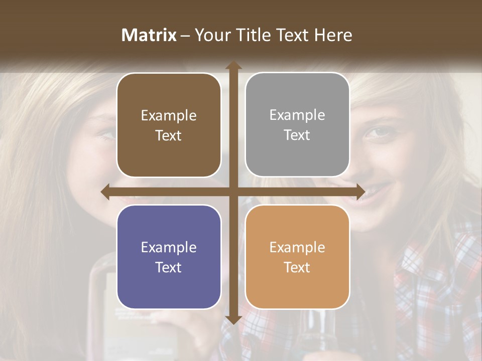 Smiling People Enjoy PowerPoint Template