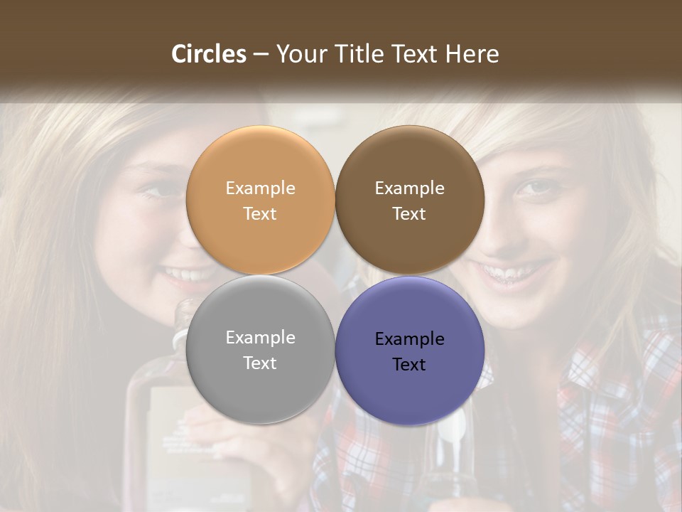 Smiling People Enjoy PowerPoint Template