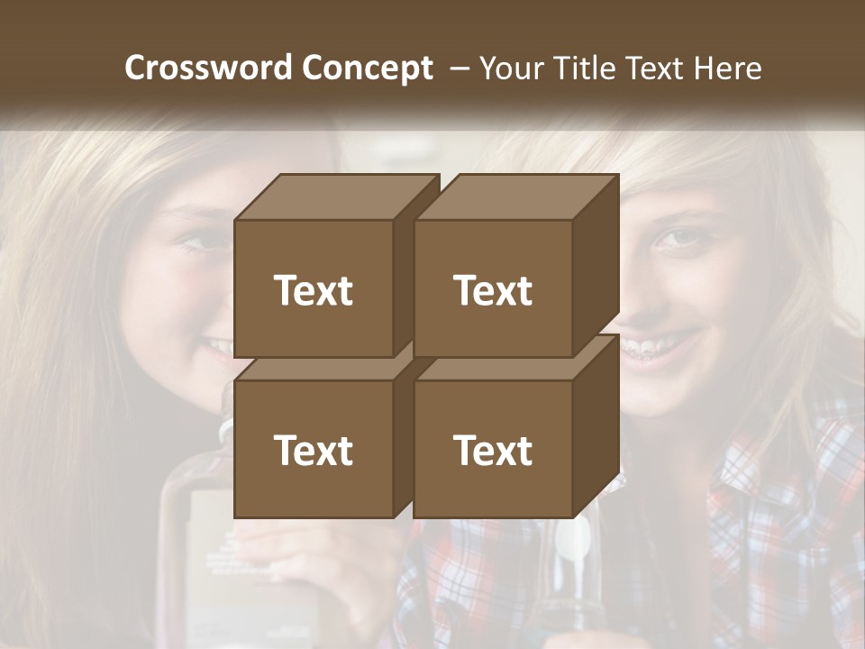 Smiling People Enjoy PowerPoint Template