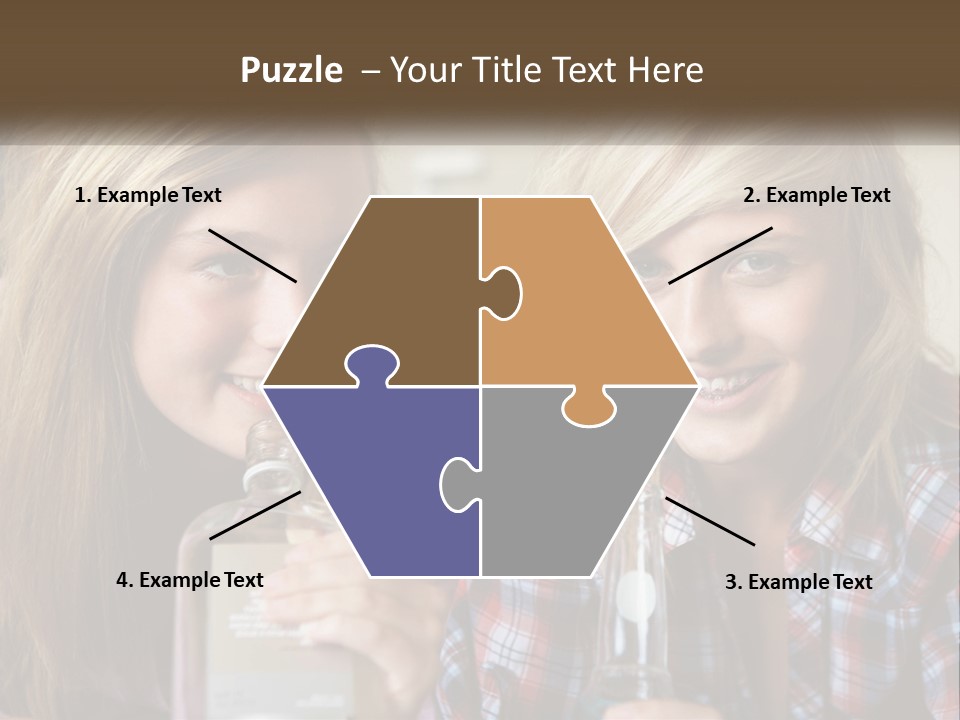 Smiling People Enjoy PowerPoint Template