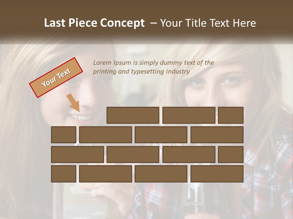 Smiling People Enjoy PowerPoint Template