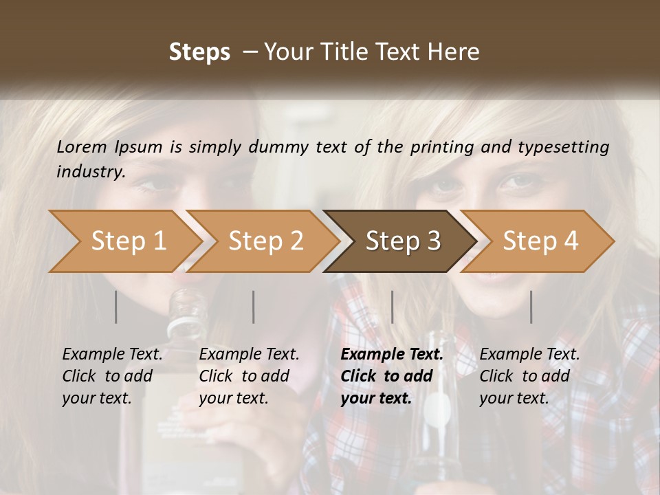 Smiling People Enjoy PowerPoint Template