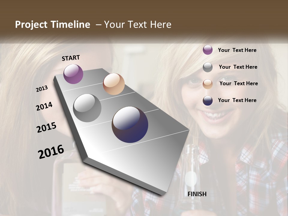 Smiling People Enjoy PowerPoint Template