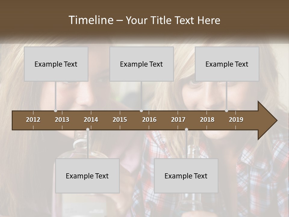 Smiling People Enjoy PowerPoint Template