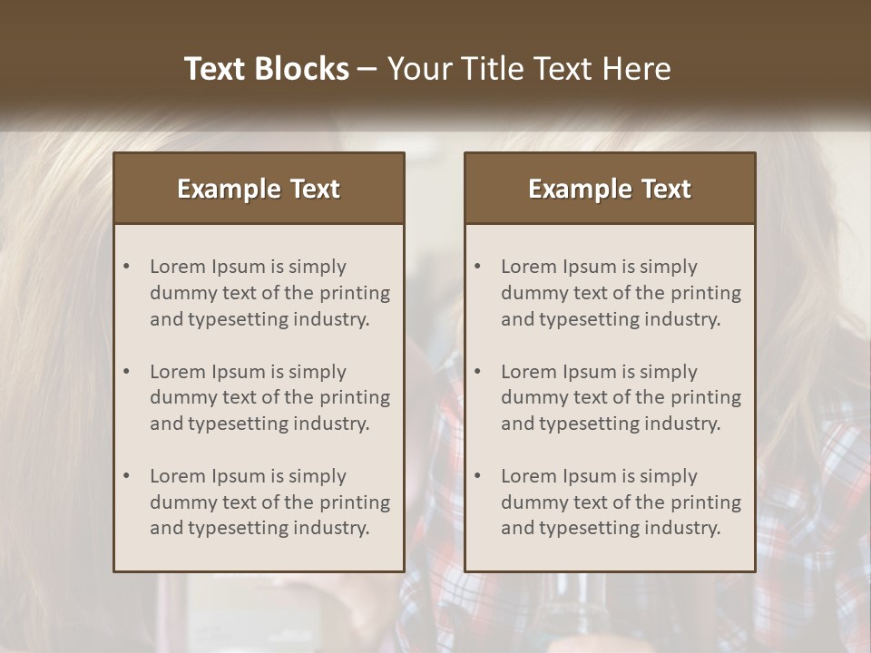 Smiling People Enjoy PowerPoint Template