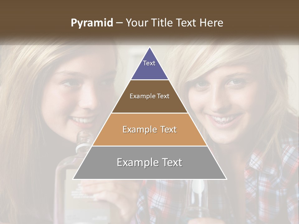 Smiling People Enjoy PowerPoint Template