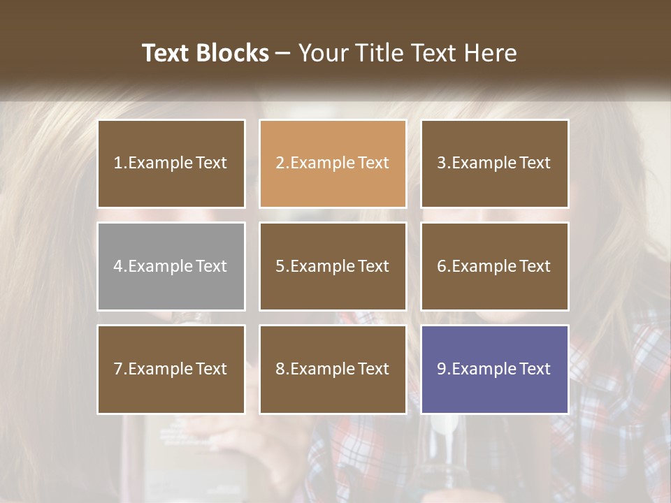 Smiling People Enjoy PowerPoint Template