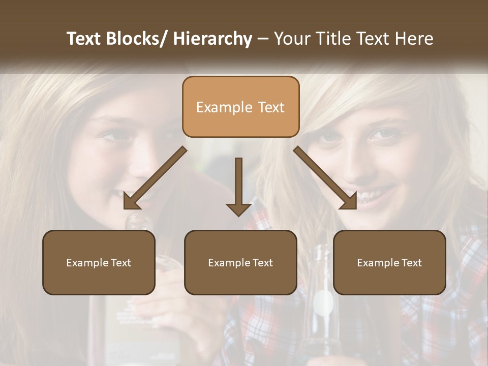 Smiling People Enjoy PowerPoint Template