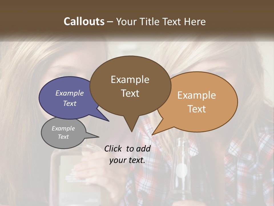 Smiling People Enjoy PowerPoint Template