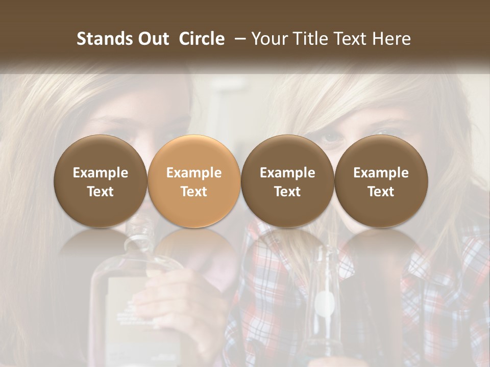 Smiling People Enjoy PowerPoint Template