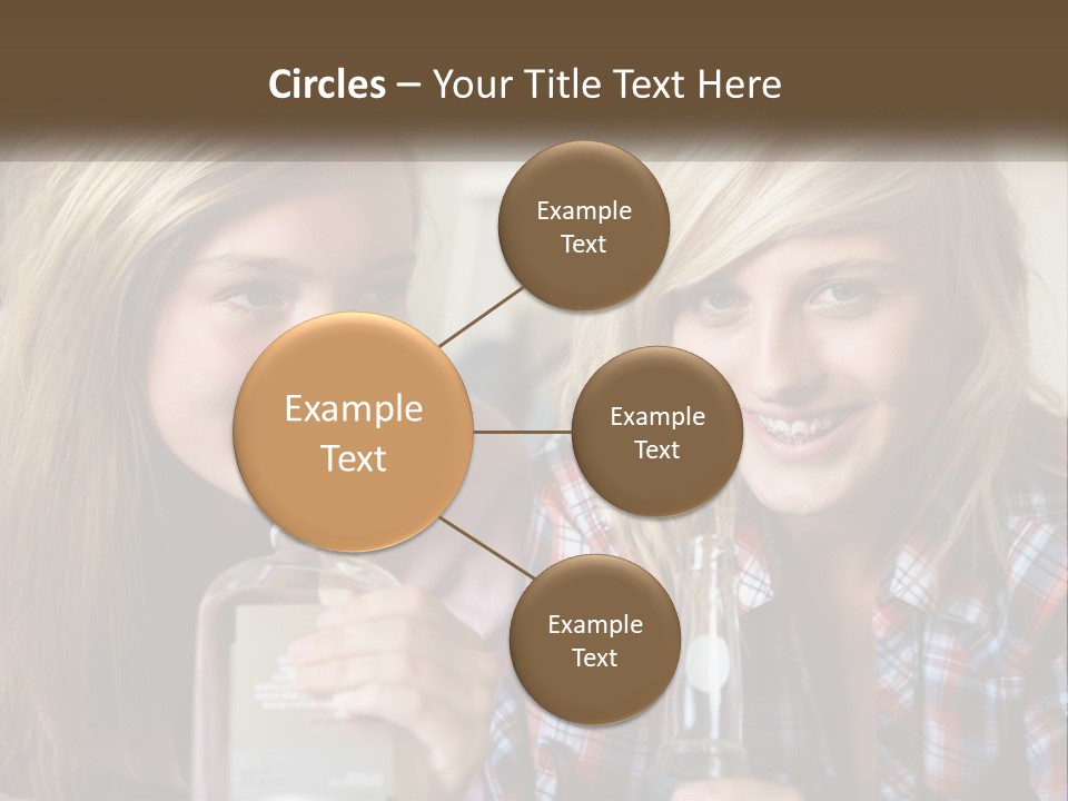 Smiling People Enjoy PowerPoint Template