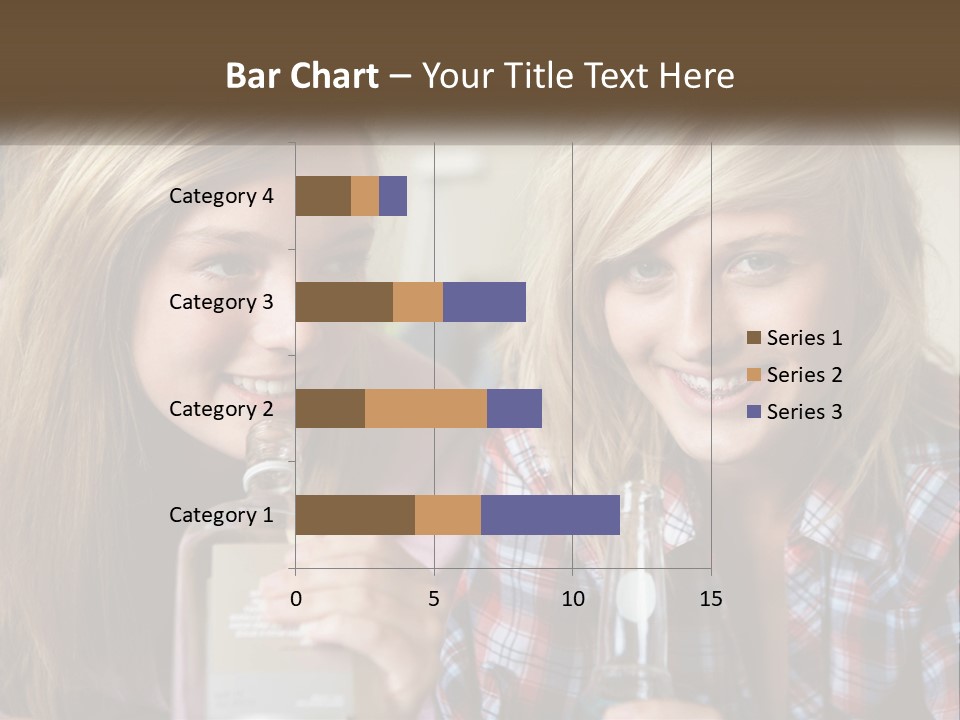 Smiling People Enjoy PowerPoint Template