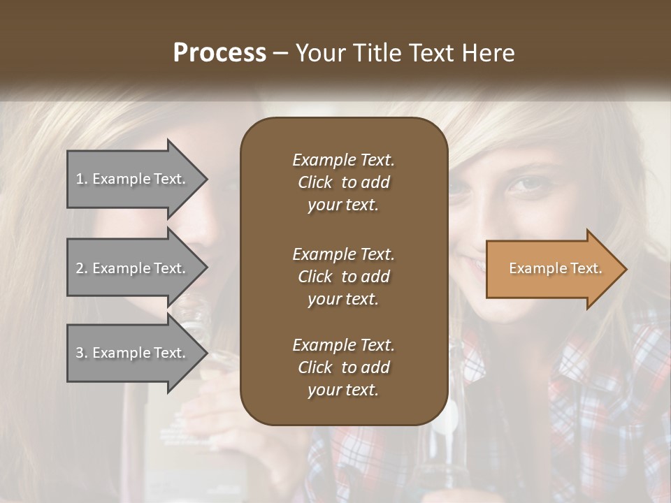 Smiling People Enjoy PowerPoint Template