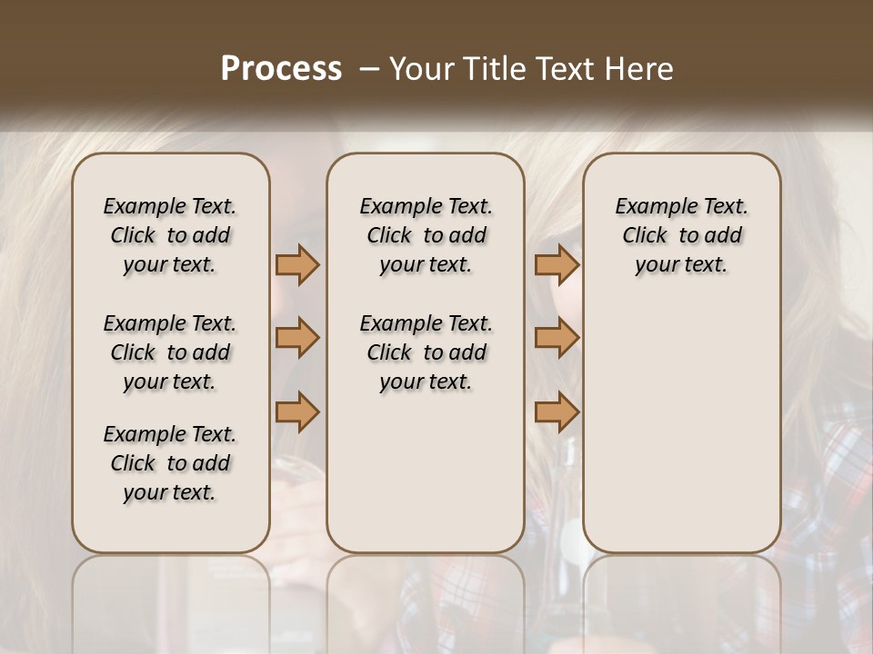 Smiling People Enjoy PowerPoint Template