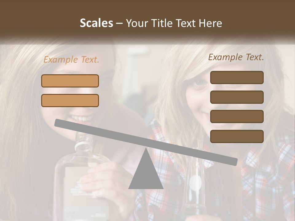 Smiling People Enjoy PowerPoint Template