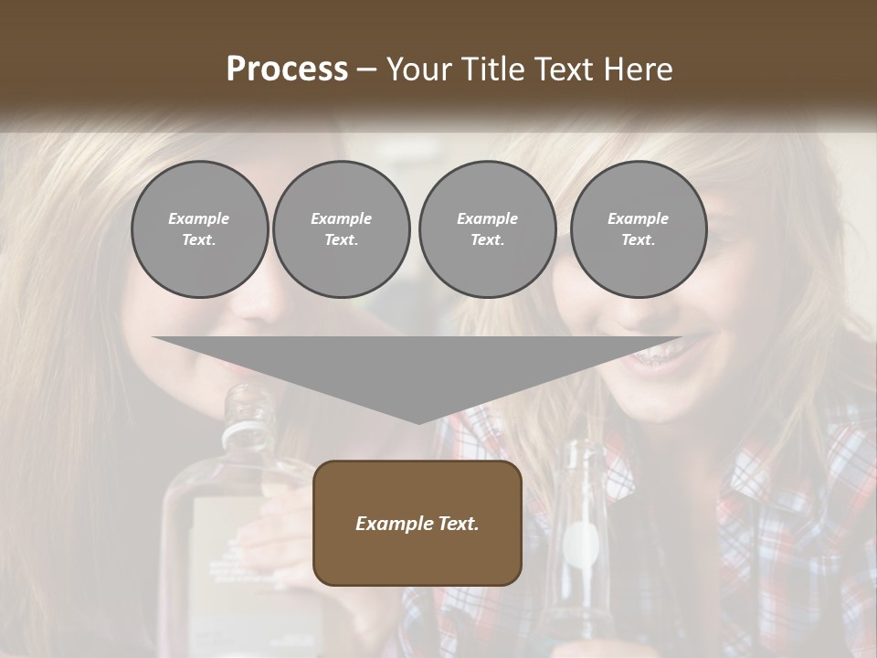 Smiling People Enjoy PowerPoint Template