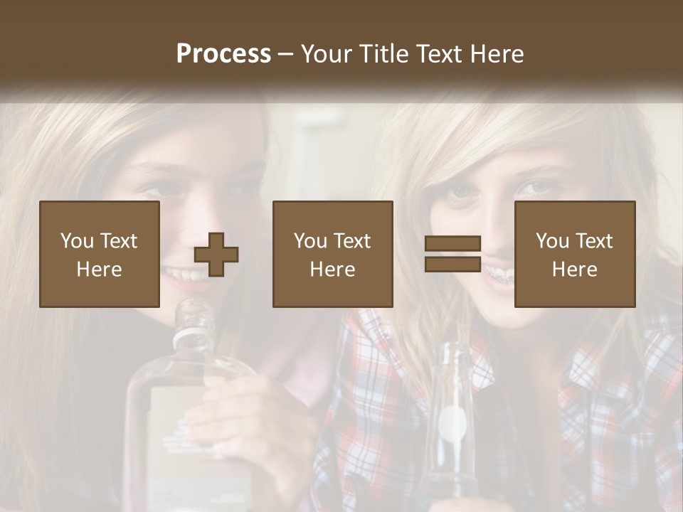 Smiling People Enjoy PowerPoint Template