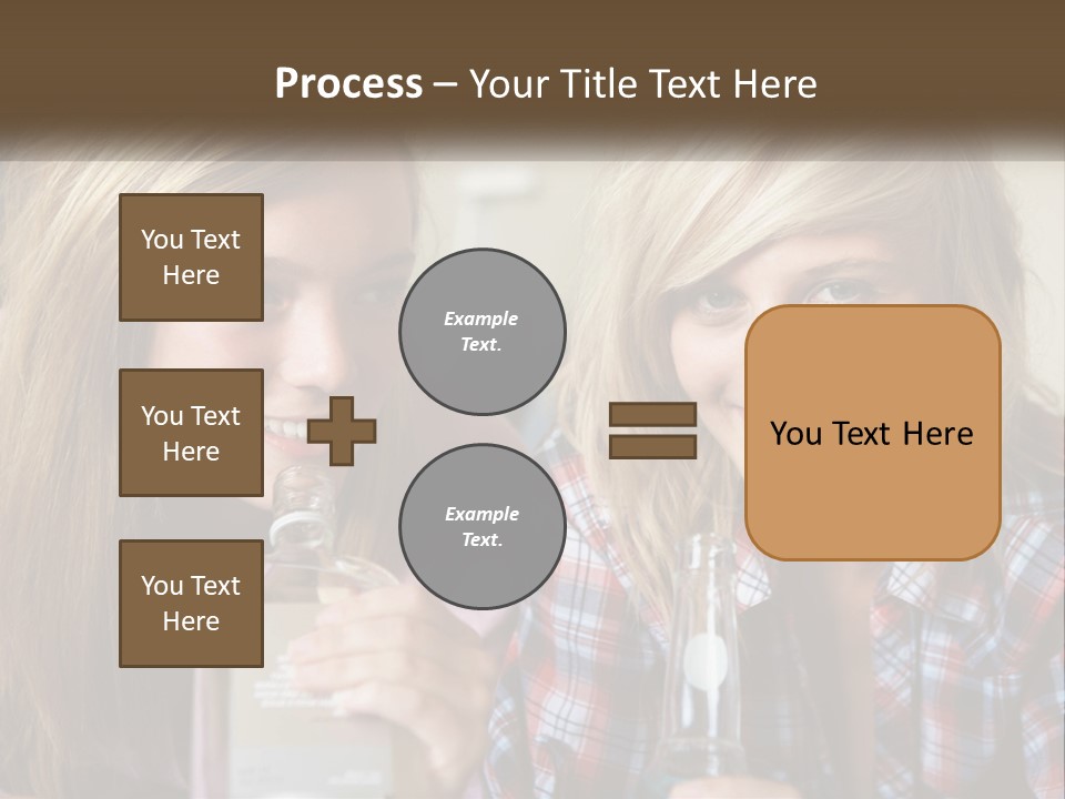 Smiling People Enjoy PowerPoint Template
