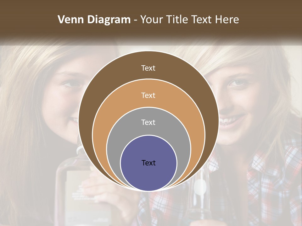Smiling People Enjoy PowerPoint Template