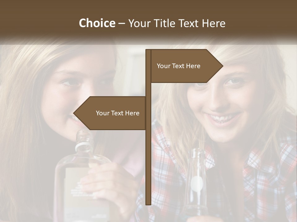 Smiling People Enjoy PowerPoint Template