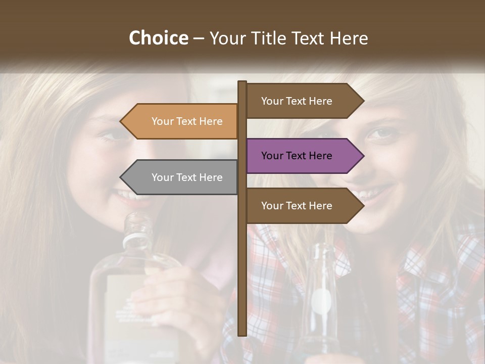 Smiling People Enjoy PowerPoint Template