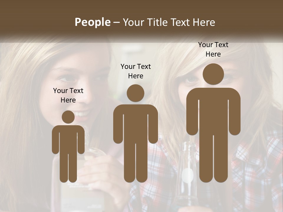 Smiling People Enjoy PowerPoint Template