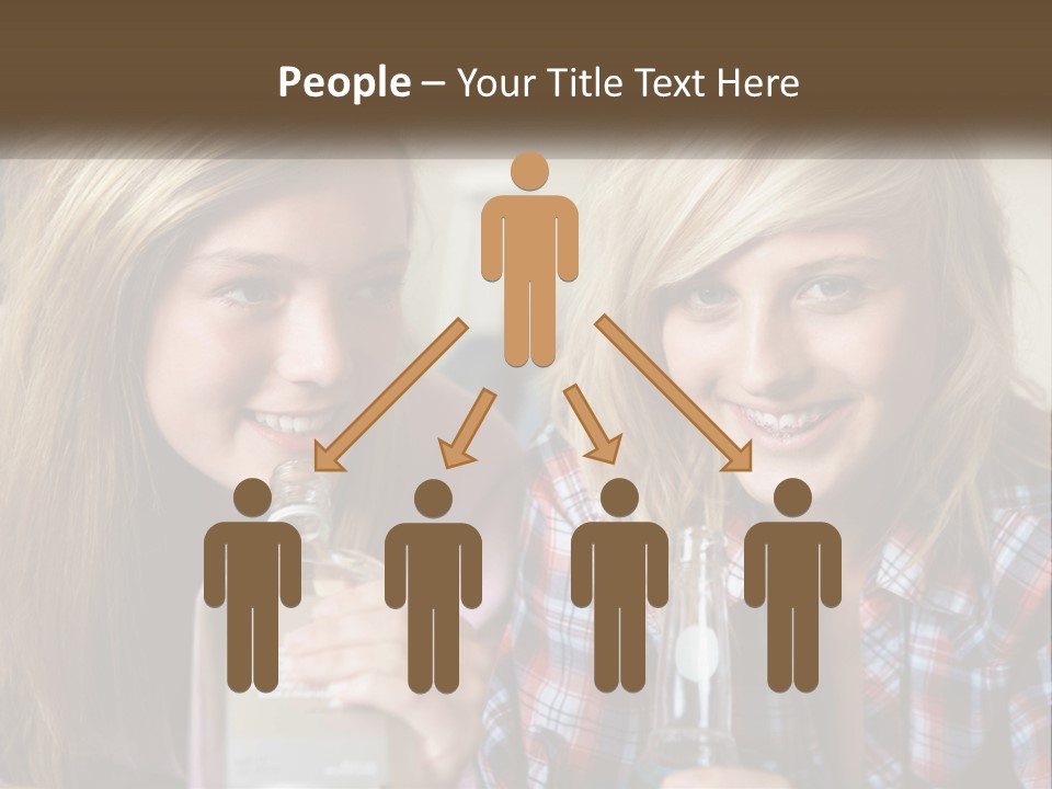 Smiling People Enjoy PowerPoint Template