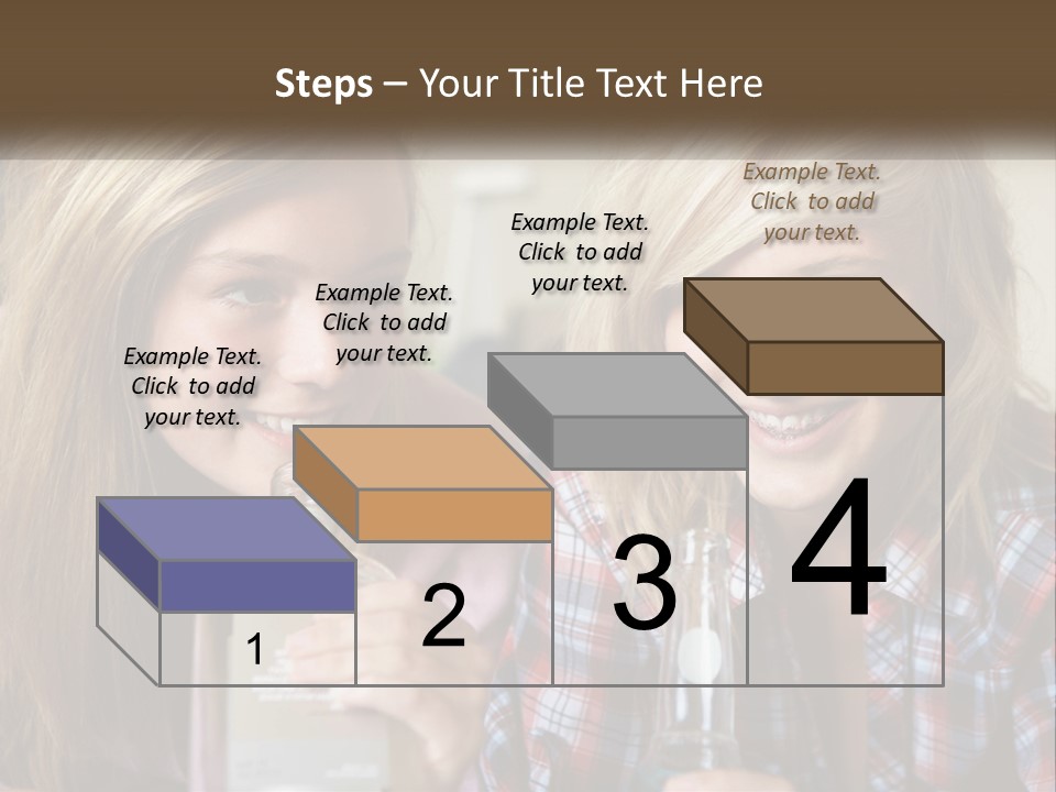 Smiling People Enjoy PowerPoint Template